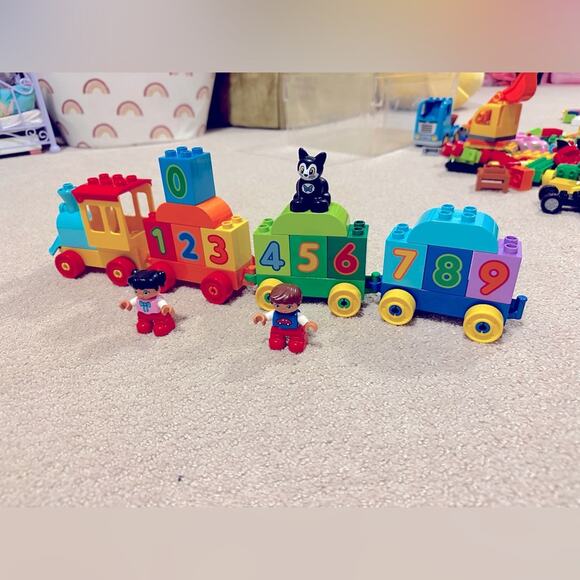 Lego DUPLO My First Number Train Set 0-9 Learn Counting Complete Set #10847 - Picture 1 of 3